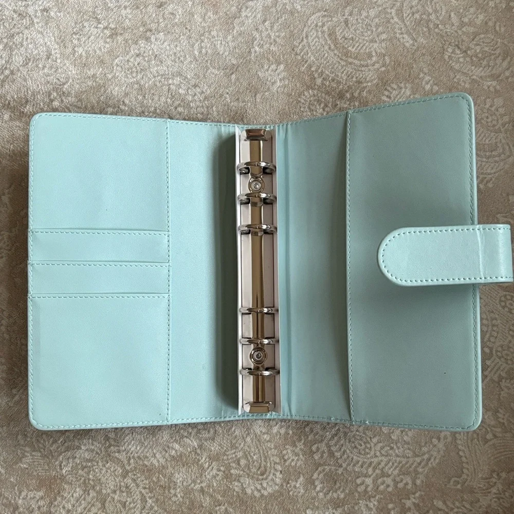 Brand New Luxury Designer Light Blue Teddy Bear Notebook Journal Planner w/ Pen